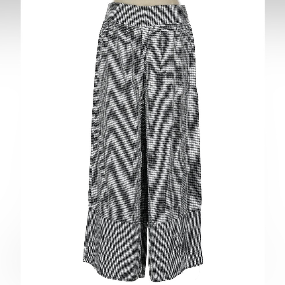 Nasty Gal wide leg gingham pants